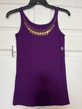 NY&C Original Quality Elegant Purple Tank Top (Size: S) - New with Tags